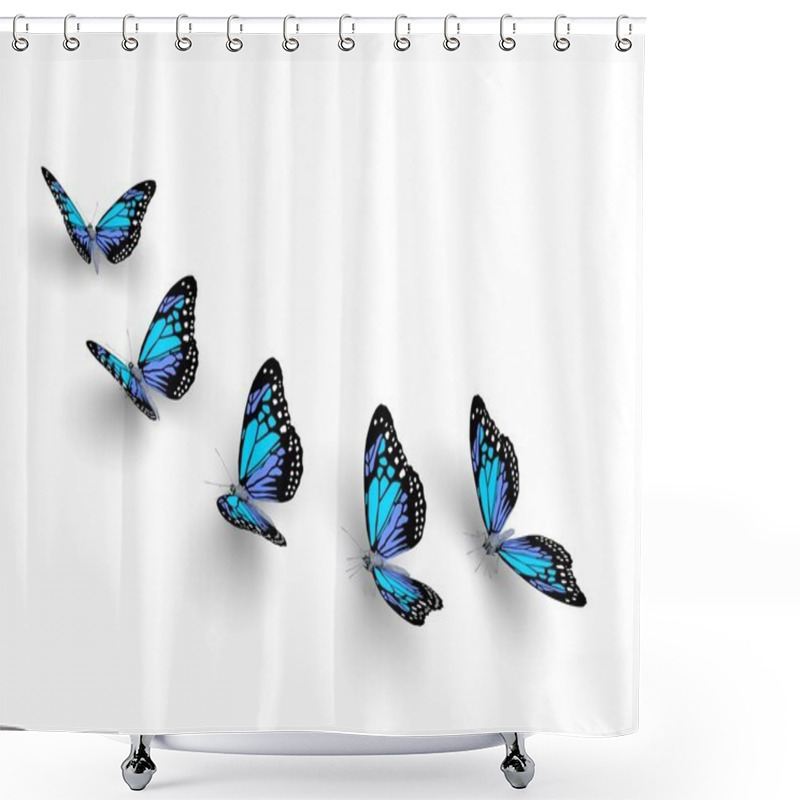 Personality  Five Butterflies Shower Curtains