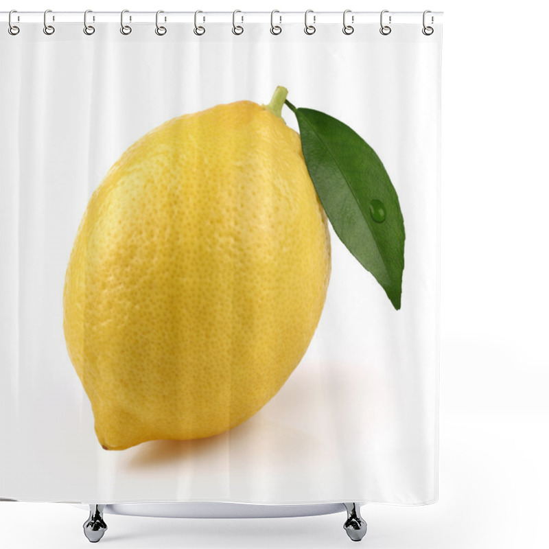 Personality  One Ripe Lemon In Closeup Shower Curtains