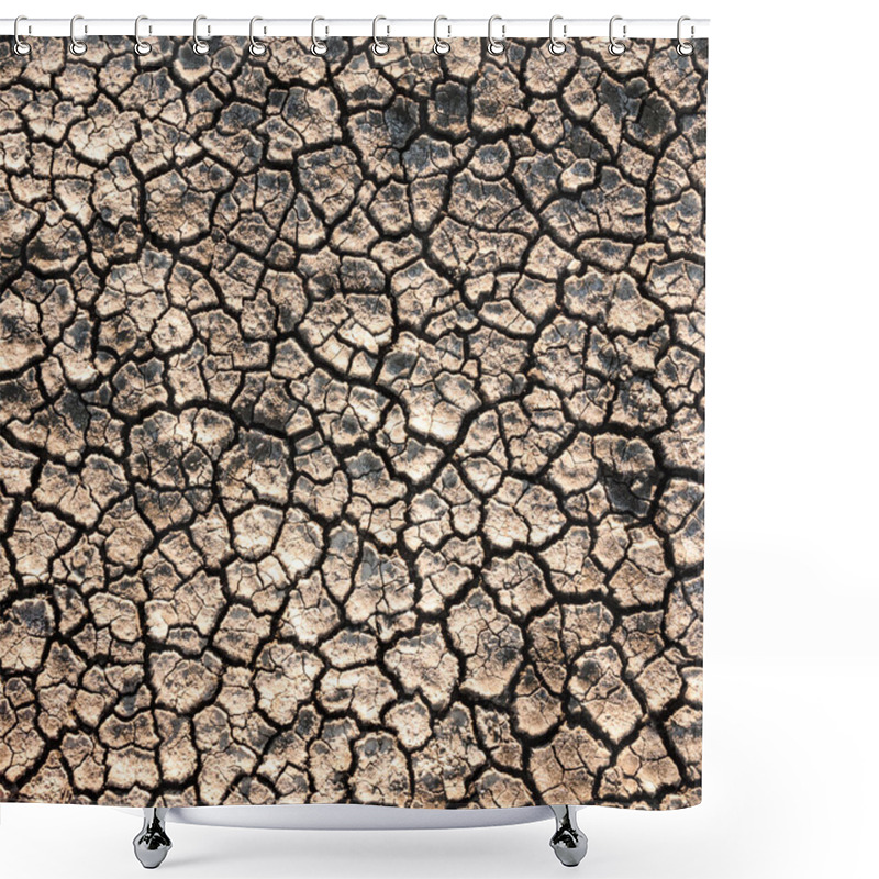 Personality  Cracked Ground Background Shower Curtains