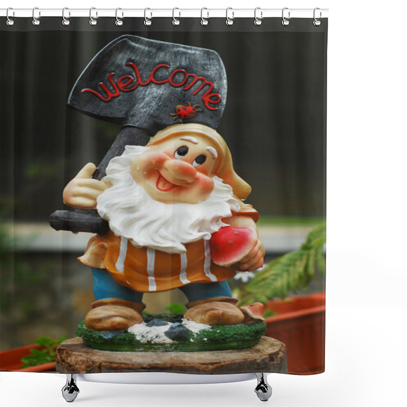 Personality  Garden Dwarf Shower Curtains