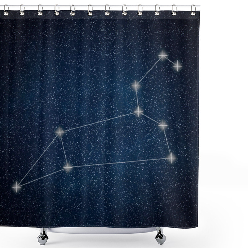 Personality  Leo Constellation. Zodiac Sign Leo Constellation Lines Galaxy Ba Shower Curtains