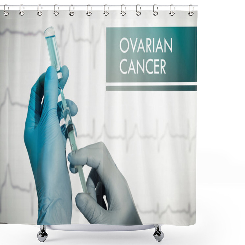 Personality  Stop Ovarian Cancer Shower Curtains