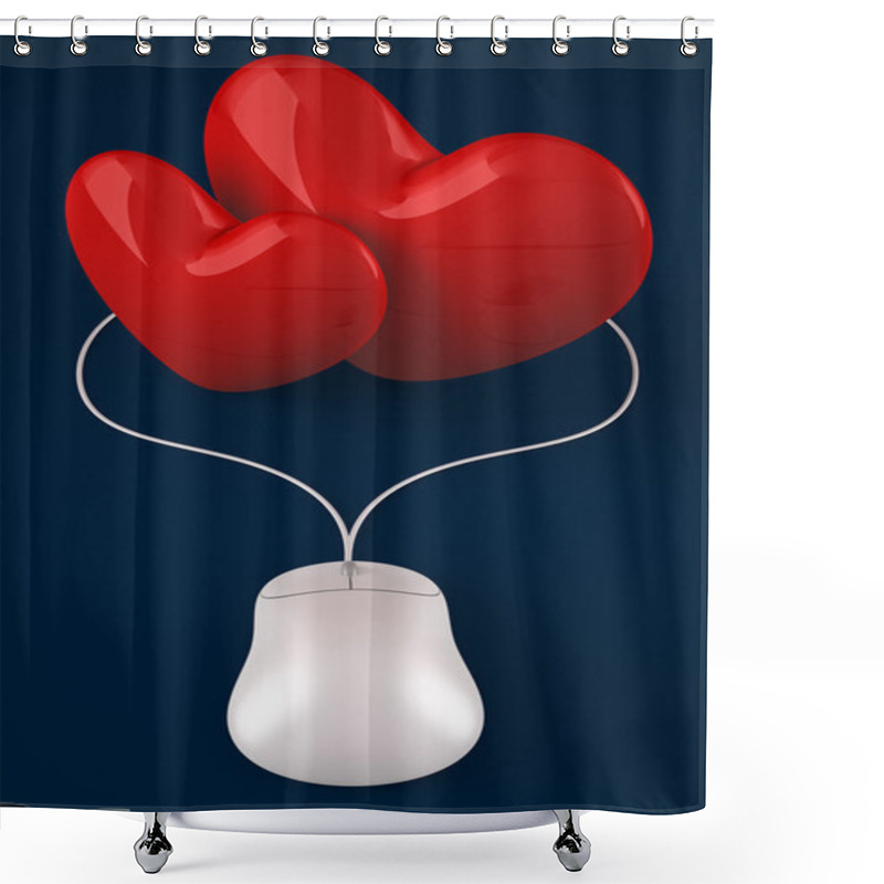 Personality  Long Distance Relationship Concept Shower Curtains