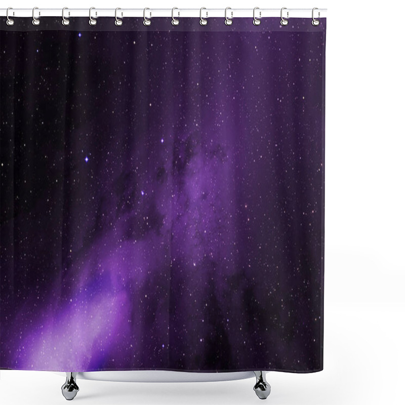 Personality  Starry Sky With Cosmic Dust. Space Star In The Sky. Star Clusters, Gas Clouds, Nebula, Starfield, Glowing Huge Nebula With Young Stars. Space Background. Artist Rendered. Shower Curtains