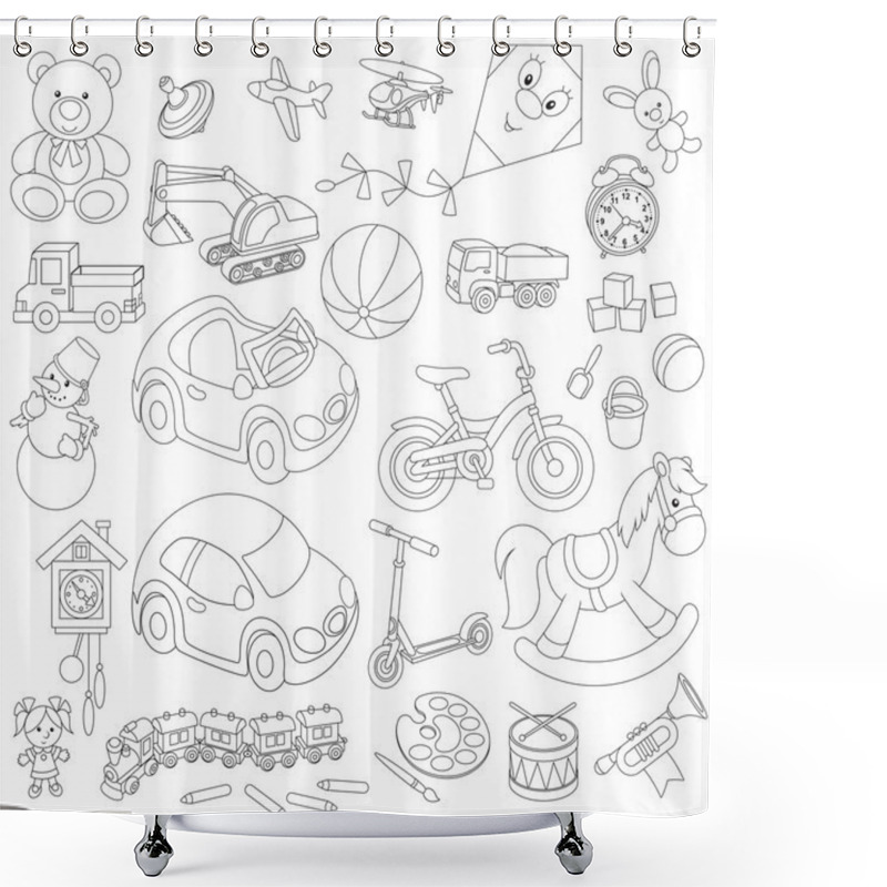 Personality  Toys Shower Curtains