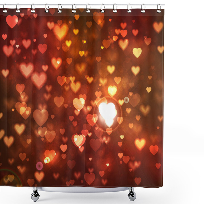 Personality  Hearts Shower Curtains