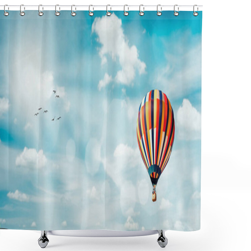 Personality  Hot Air Balloon  Shower Curtains