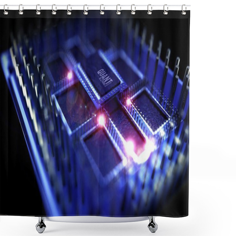 Personality  Quantum Processor Shower Curtains