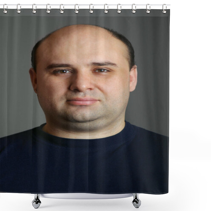 Personality  Portrait Of A Real Man Shower Curtains