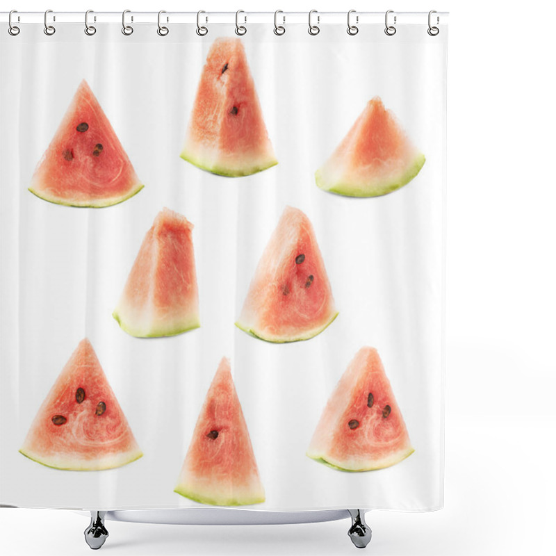 Personality  Triangle Shaped Watermelon Slices Shower Curtains