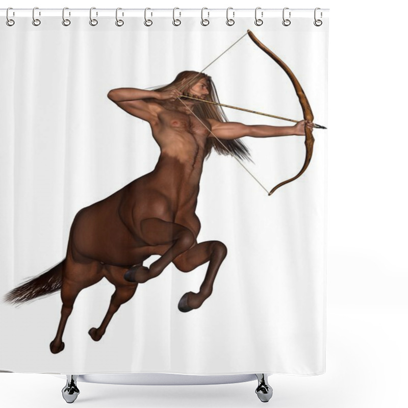 Personality  Sagittarius The Archer - Galloping Shower Curtains