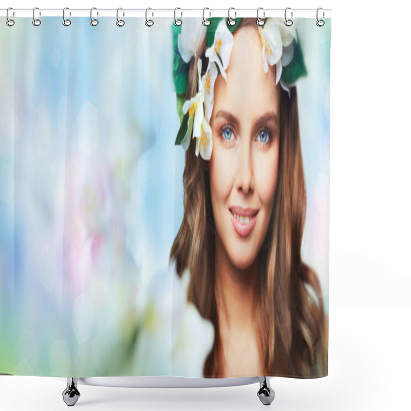 Personality  Spring Portrait Shower Curtains