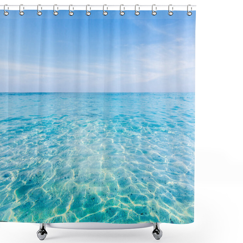 Personality  Crystal Clear Sea Of Tropical Island Shower Curtains