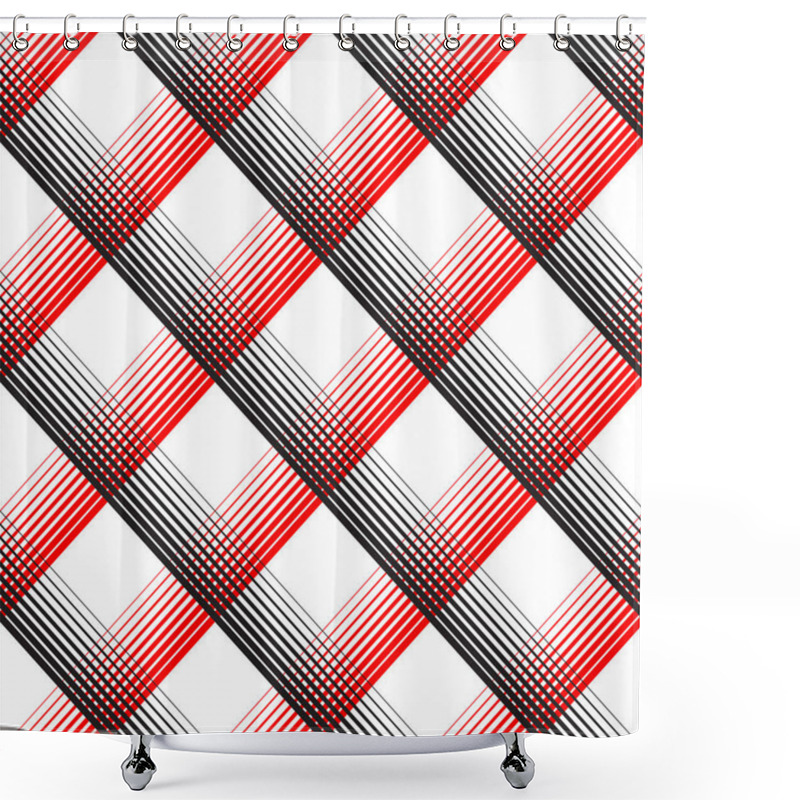 Personality  Seamless Tartan Pattern Shower Curtains