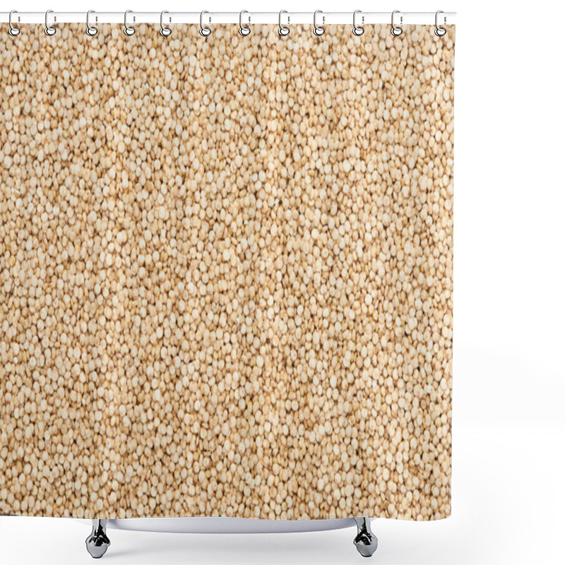 Personality  Top View Of Unprocessed White Quinoa Seeds Shower Curtains