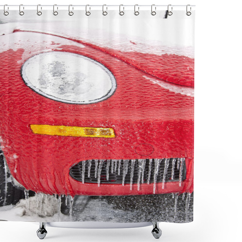 Personality  Freezing Car Shower Curtains