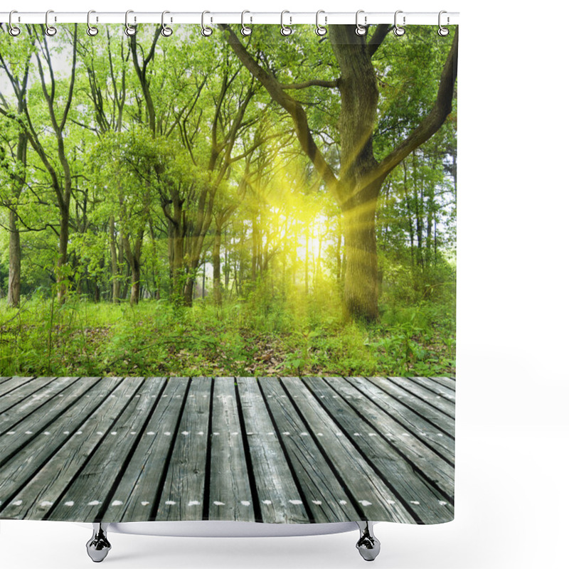 Personality  Forest Shower Curtains