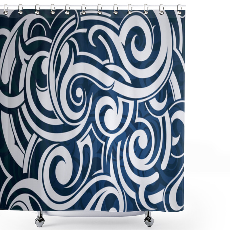 Personality  Abstract Background Shower Curtains