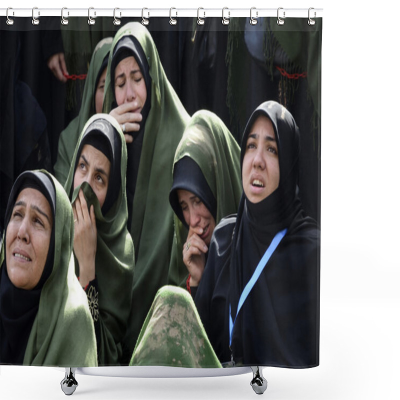 Personality  Turkish Shia Women Mourn During An Ashura Procession In Istanbul Shower Curtains