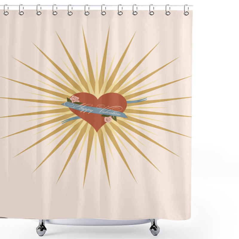 Personality  Valentine Shower Curtains