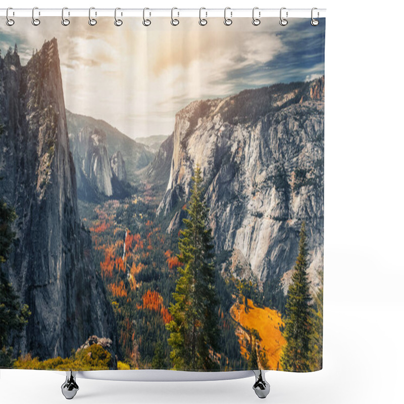 Personality  View Of The Valley Of Yosemite National Park, USA Shower Curtains