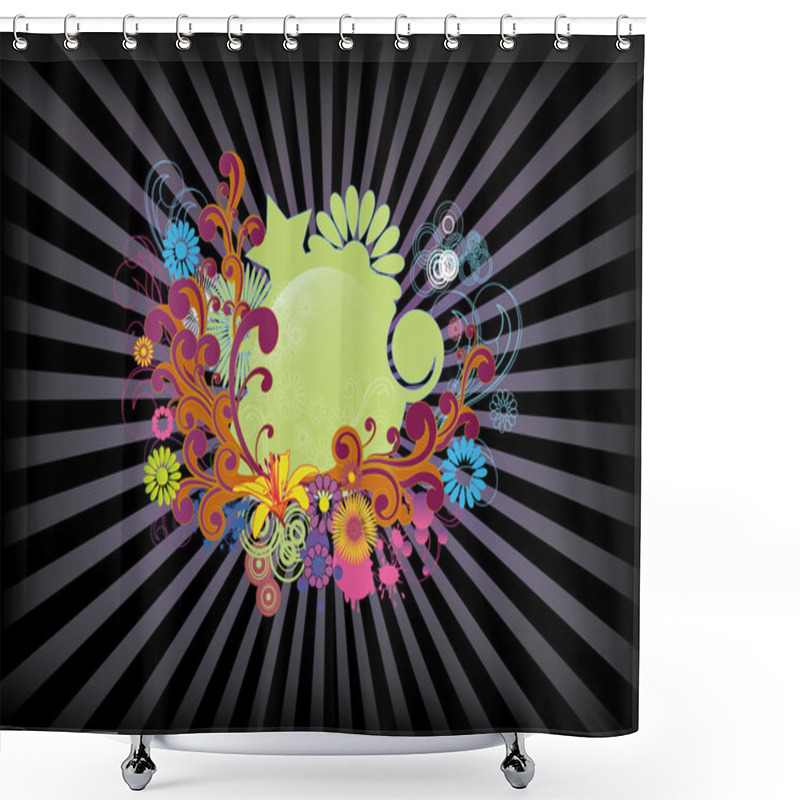 Personality  Retro Summer Nights Shower Curtains