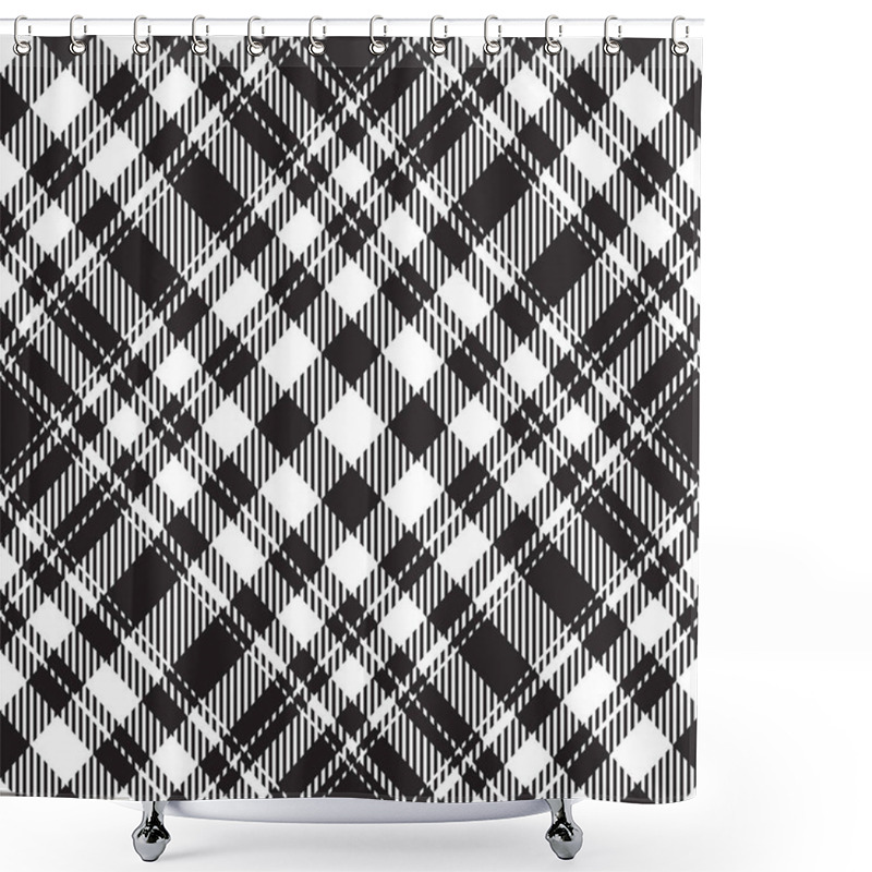 Personality  Tartan Scotland Seamless Plaid Pattern Vector. Retro Background  Shower Curtains