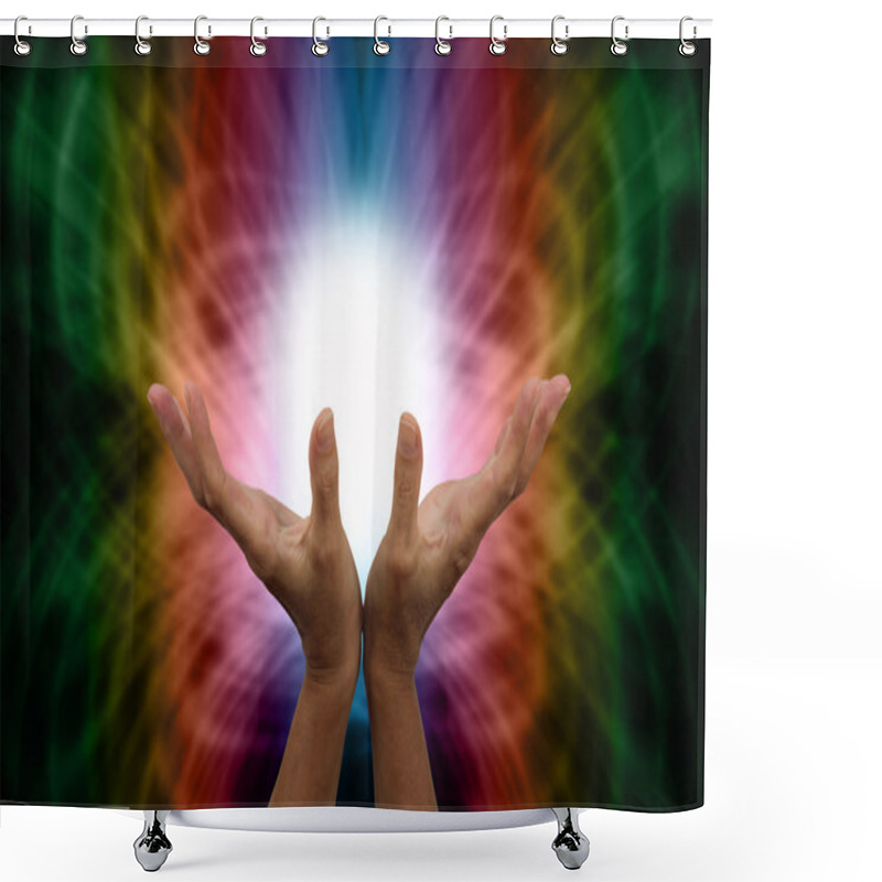 Personality  Sending Distant Healing Shower Curtains