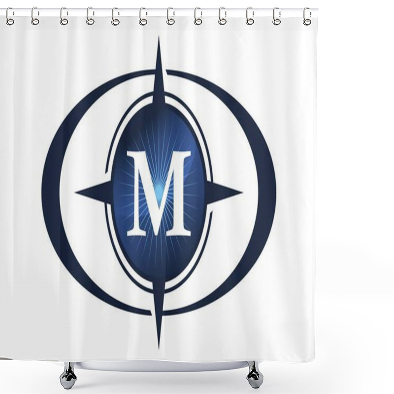 Personality  Insights Guide Initial M Shower Curtains