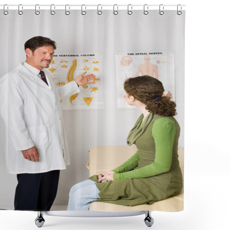 Personality  Chiropractic Office Visit Shower Curtains