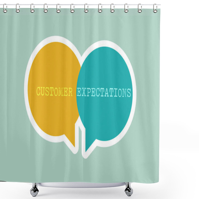 Personality  Handwriting Text Writing Customer Expectations. Concept Meaning Benefits A Client Expect Surpass The Needs And Wants Shower Curtains