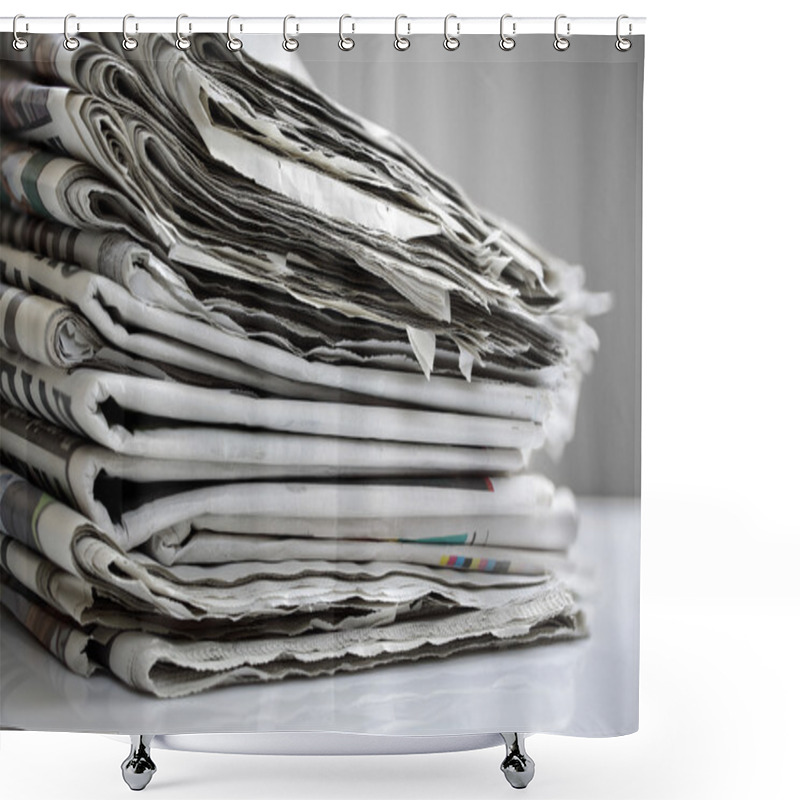 Personality  Newspapers Shower Curtains