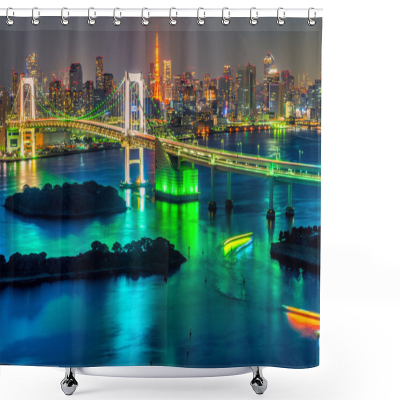 Personality  Tokyo Skyline With Tokyo Tower Shower Curtains