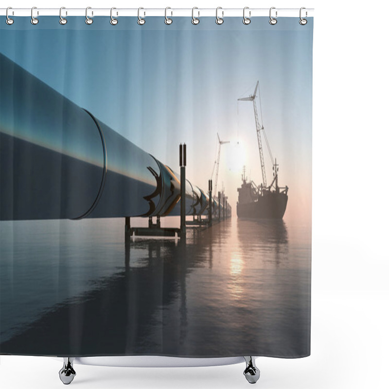 Personality  Pipeline Shower Curtains