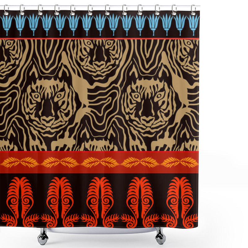 Personality  Optical Illusion Animal Print. Shower Curtains