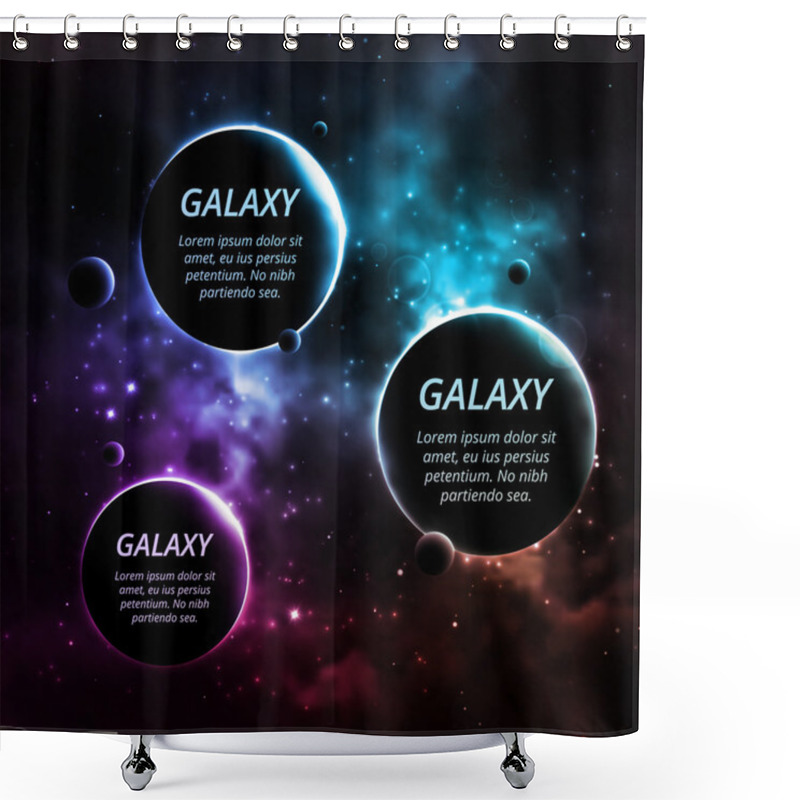 Personality  Three Planets Shower Curtains