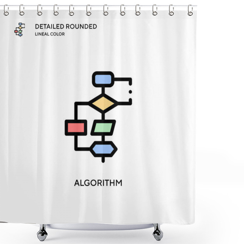 Personality  Algorithm Vector Icon. Modern Vector Illustration Concepts. Easy To Edit And Customize. Shower Curtains