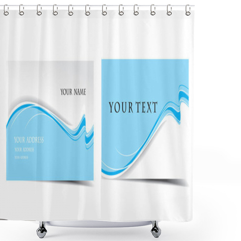 Personality  Business Card Set Shower Curtains