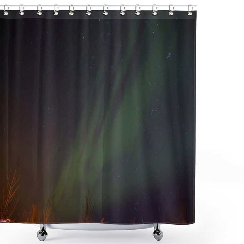 Personality  Green Lights Shower Curtains