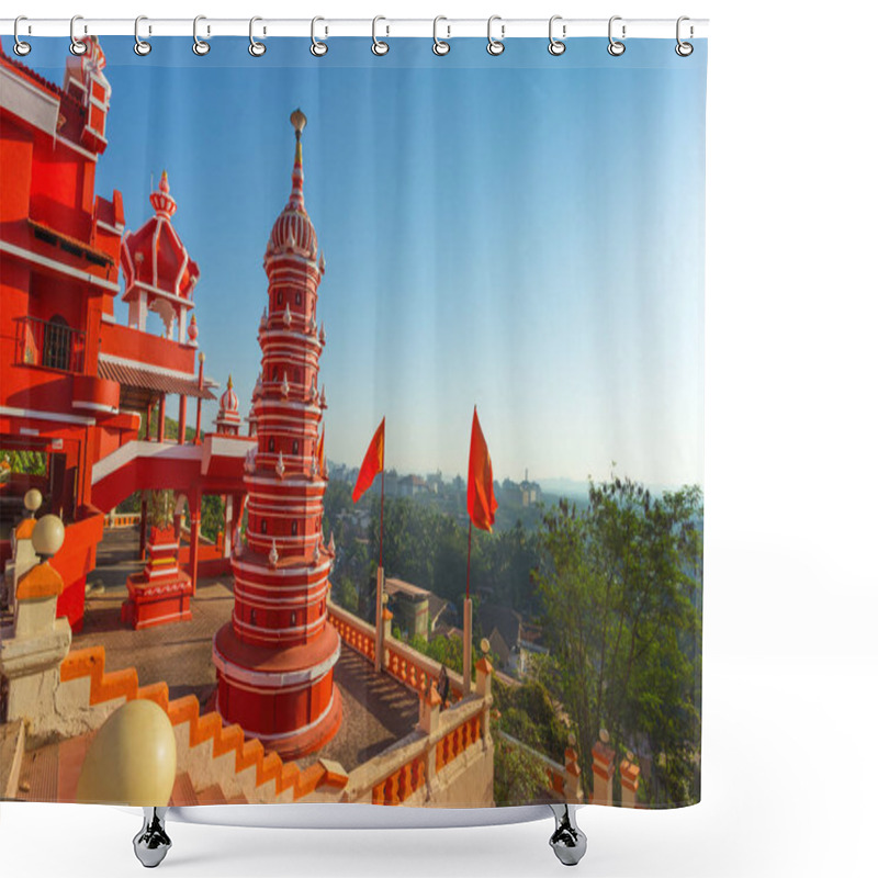 Personality  India, Goa, 8 March 2017.  Maruti Temple (Hanuman Temple) In Panjim Shower Curtains