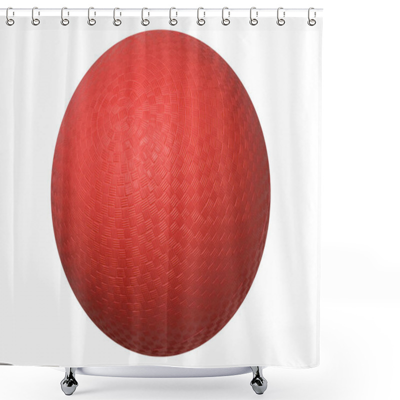 Personality  New Dodgeball Isolated On White Background Shower Curtains