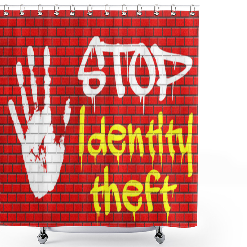 Personality  Stop Identity Theft Shower Curtains