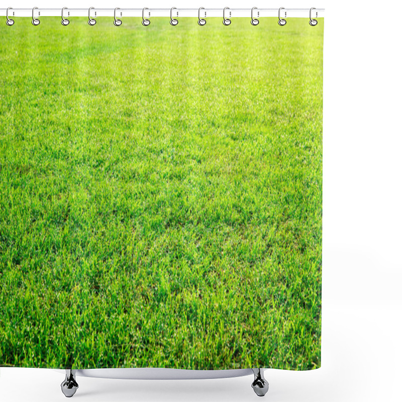 Personality  Green Lawn For Background Shower Curtains