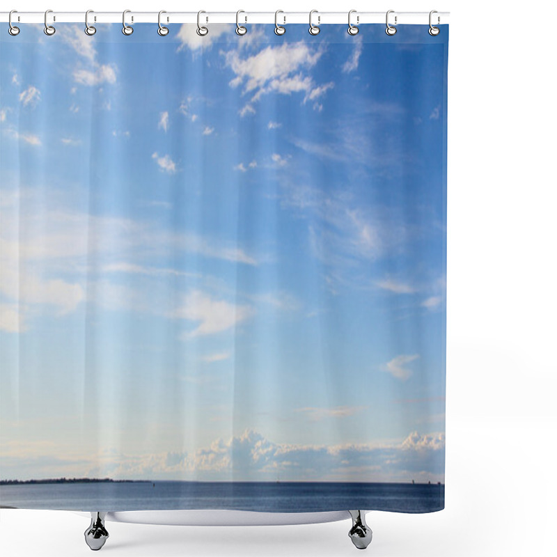 Personality  Horizon Over Water Shower Curtains