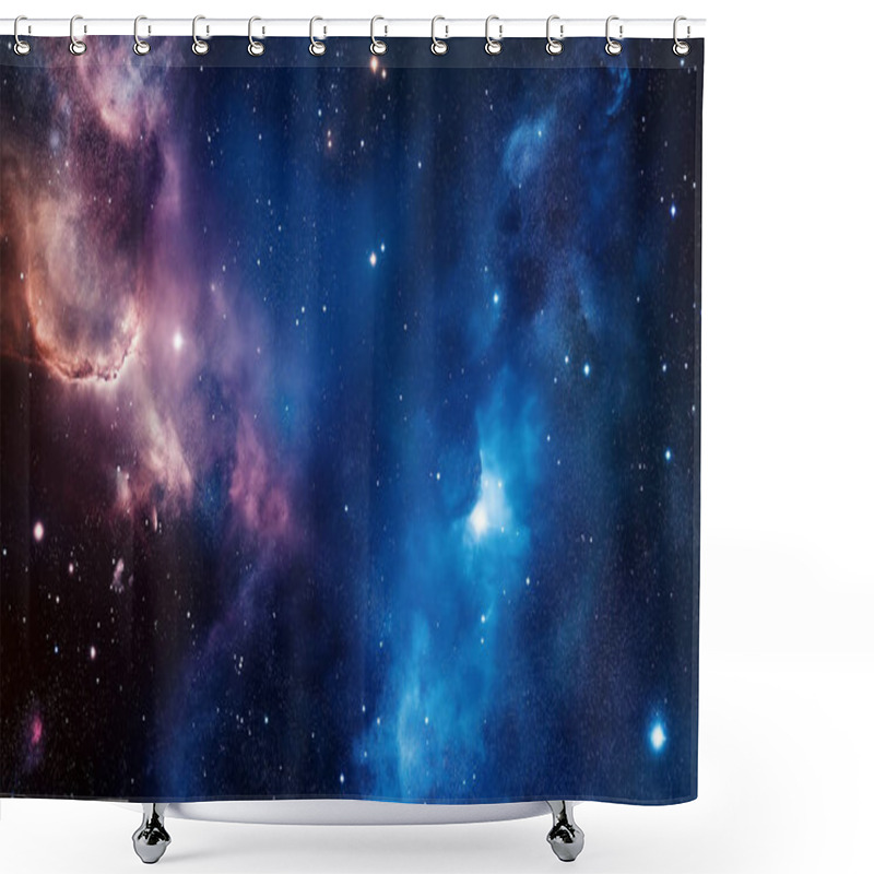 Personality  Cosmic Nebula Explosion In Deep Space Shower Curtains