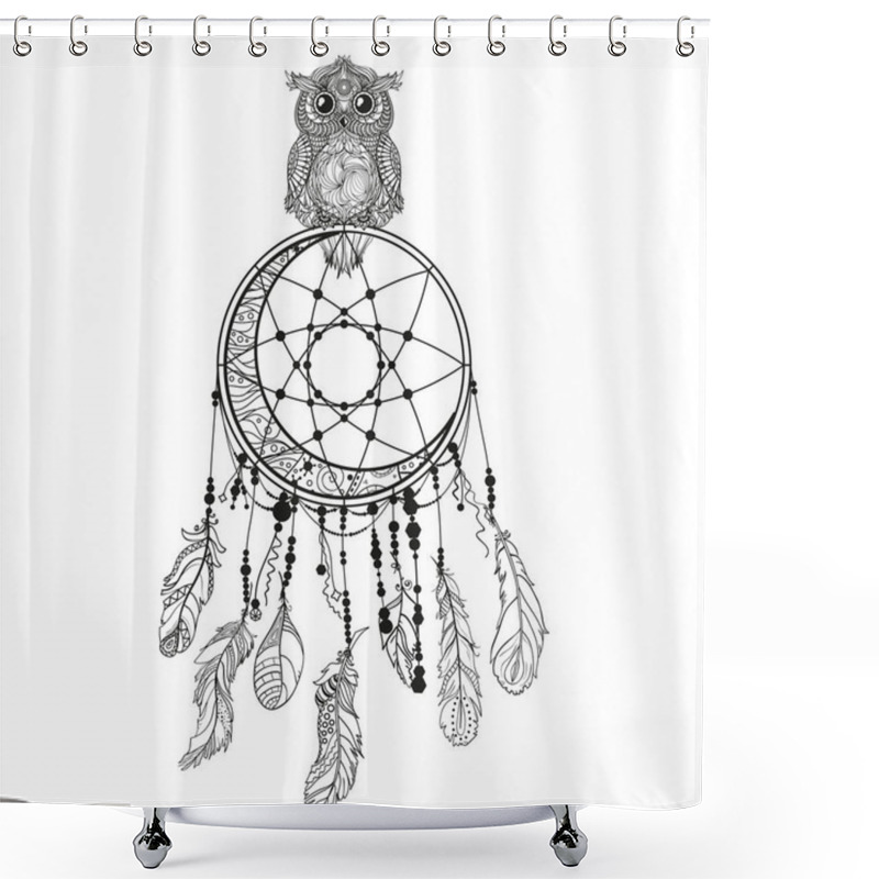 Personality  Illustration. Art Creation Shower Curtains