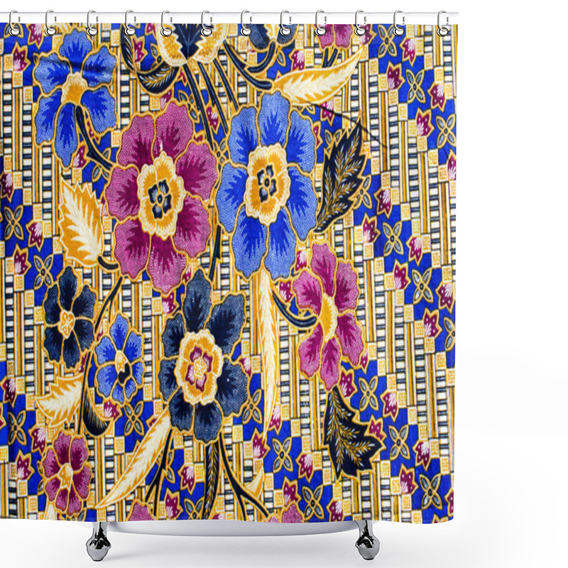 Personality  Popular Batik Sarong Pattern Background In Thailand, Traditional Shower Curtains