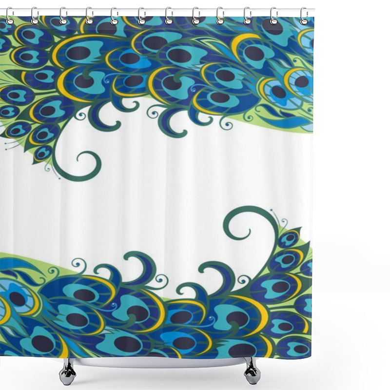 Personality  Peacock Background Shower Curtains