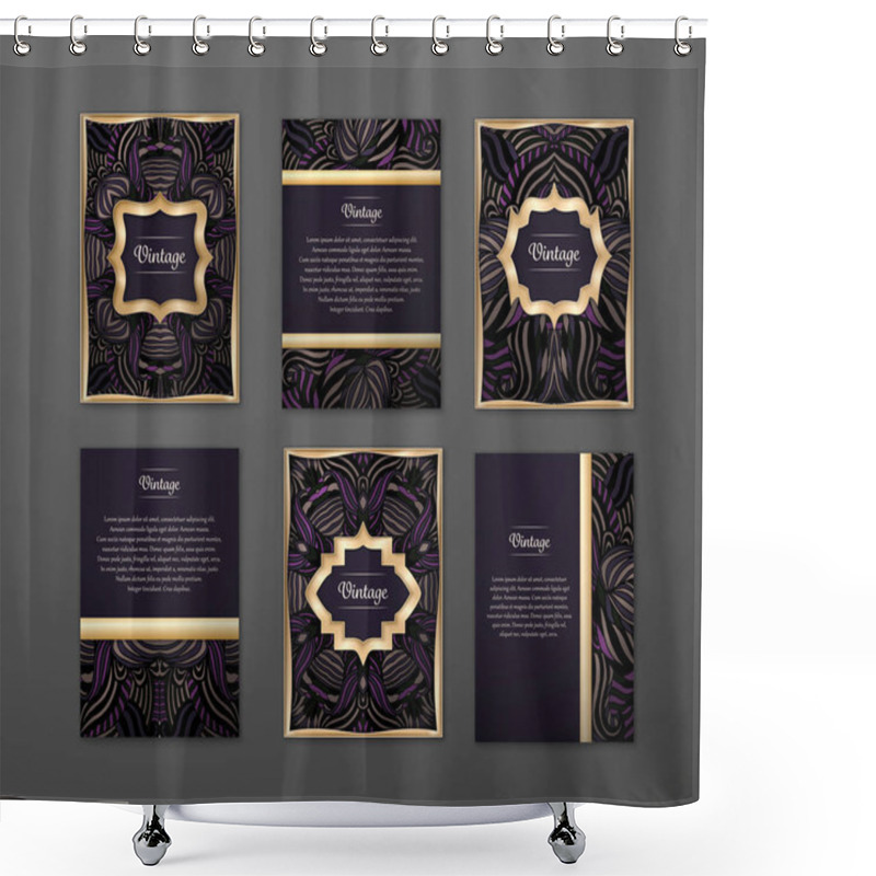 Personality  Set Of  Coloful Flyers. Shower Curtains