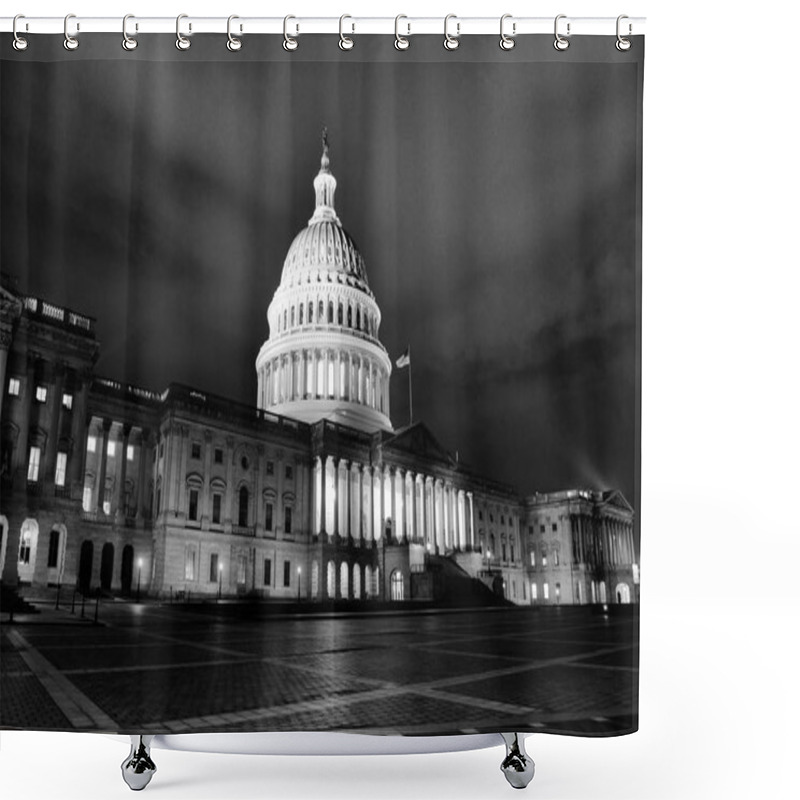 Personality  United States Capitol Building At Night, Washington, DC Shower Curtains